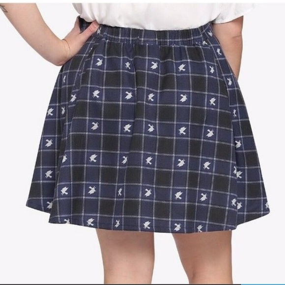 Hot Topic- Harry Potter Ravenclaw Plaid Pleated Skirt, size (plus size) Small - Picture 10 of 14